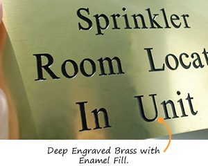 Engraved Brass Signs
