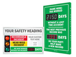 Job Safety Scoreboards & Electronic Scoreboards