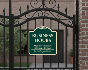 Small Business Business Hour Sign