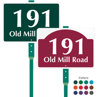 Add House Number Street Name Custom Sign Stake Kit 