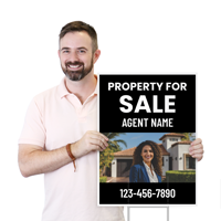Custom Property For Sale Yard Sign Add Agent Name