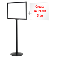 Double Sided Slide In Aluminum Poster Frame Floor Standing