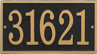 Fast And Easy Rectangle House Number Plaque